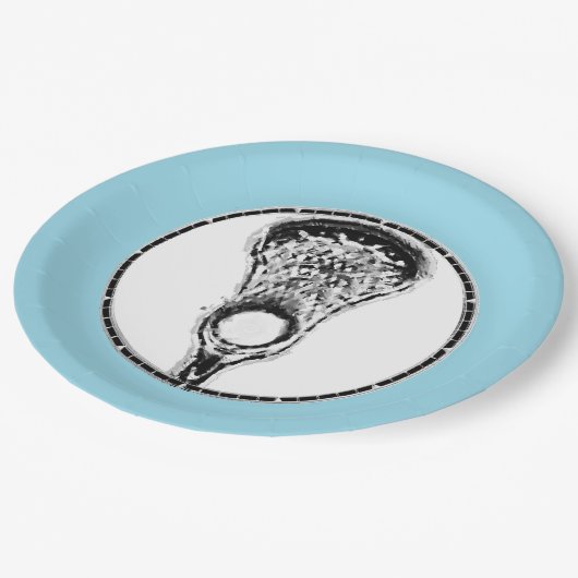 Gebeurtenis bij Lacrosse Party Papieren Bordje (Gekanteld)