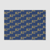 Gebeurtenis blauw, Faux Gold 82e (82e) Tissuepapier (Voorkant)