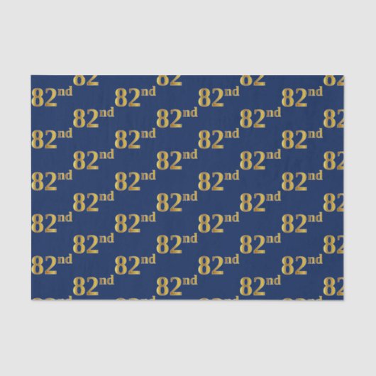Gebeurtenis blauw, Faux Gold 82e (82e) Tissuepapier (Voorkant)