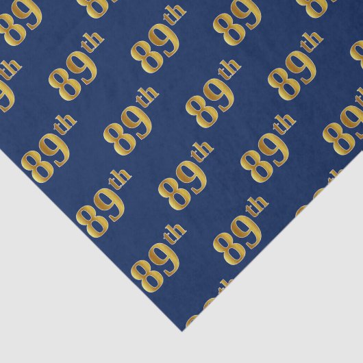 Gebeurtenis blauw, Faux Gold 89th (89th) Tissuepapier (Detail)