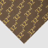 Gebeurtenis bruin, Faux Gold 32e (32e) Tissuepapier (Detail)