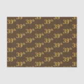 Gebeurtenis bruin, Faux Gold 39th (negenendertig) Tissuepapier (Voorkant)