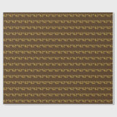 Gebeurtenis bruin, Faux Gold 62e (62e) Cadeaupapier (Vlak)