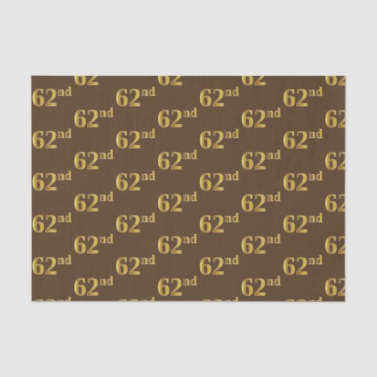 Gebeurtenis bruin, Faux Gold 62e (62e) Tissuepapier (Voorkant)