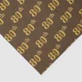 Gebeurtenis bruin, Faux Gold 80th (Achtste eeuw) Tissuepapier (Detail)