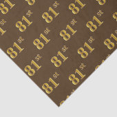 Gebeurtenis bruin, Faux Gold 81st (achttig-eerste) Tissuepapier (Detail)