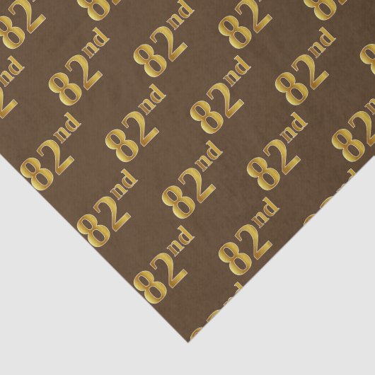 Gebeurtenis bruin, Faux Gold 82e (82e) Tissuepapier (Detail)