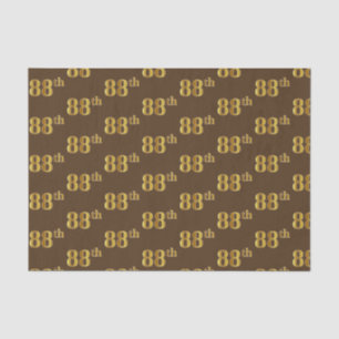 Gebeurtenis bruin, Faux Gold 88th (achtentwintig) Tissuepapier