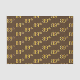 Gebeurtenis bruin, Faux Gold 89th (89ste) Tissuepapier