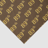 Gebeurtenis bruin, Faux Gold 89th (89ste) Tissuepapier (Detail)