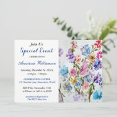 GEBEURTENIS BRUNCH ARTIJ INVITE KAART (Staand voorkant)