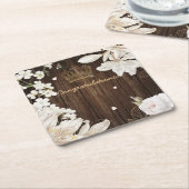  gebeurtenis Floral Kartonnen Onderzetters (Schuin)