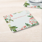  gebeurtenis Floral Kartonnen Onderzetters (Schuin)