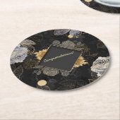  gebeurtenis Floral Ronde Kartonnen Onderzetter (Gebogen)