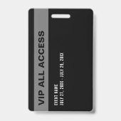 Gebeurtenis-id voor Media All Access Pass Badge (Achterkant)