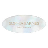 gebeurtenis met mousserende boke naambadge (Voorkant)