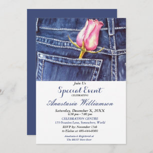 GEBEURTENIS NACHT UIT PARTIJ INVITE KAART