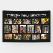 Gebeurtenis of familiereünie 16 Photo Collage Bann Spandoek (Horizontaal)