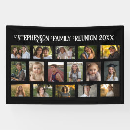 Gebeurtenis of familiereünie 16 Photo Collage Bann Spandoek