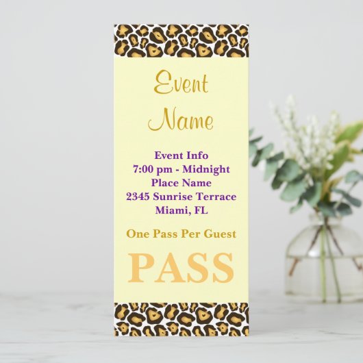 Gebeurtenis of uitnodiging van een partij (Staand voorkant)