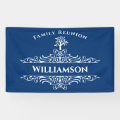 Gebeurtenis over familie reünie Elegant Tree Spandoek (Horizontaal)