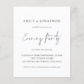 Gebeurtenis over papieren weddenschappen uitnodige flyer (Voorkant)