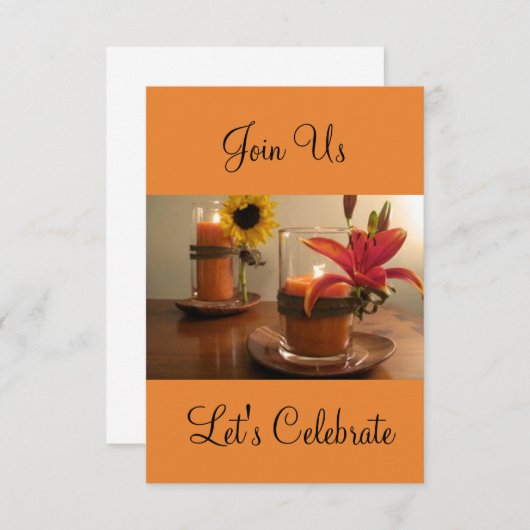 ***** GEBEURTENIS ***PARTIJ** INVITE KAART (Voorkant / Achterkant)