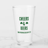 Gebeurtenis van de Cheers and Beers Party Glas (Voorkant)