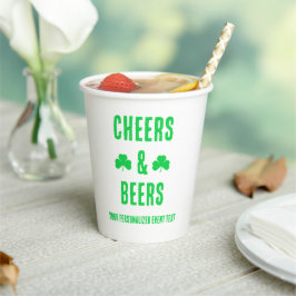 Gebeurtenis van de Cheers and Beers Party Papieren Bekers