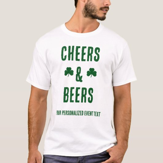Gebeurtenis van de Cheers and Beers Party T-shirt (Voorkant)