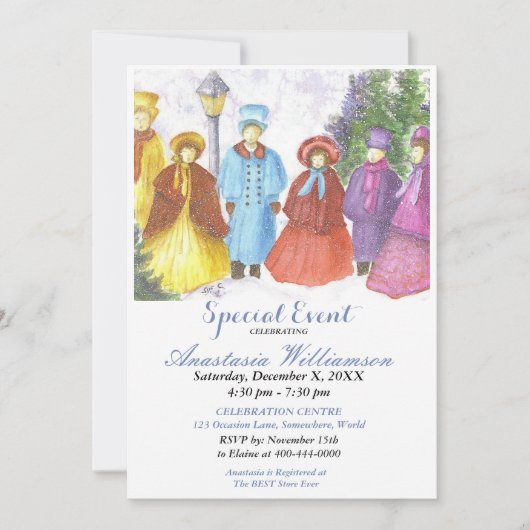 GEBEURTENIS VAN DE OPEN HUISPARTIJ INVITE KAART (Voorkant)