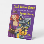 Gebeurtenis van de verkoper van Halloween Craft Reclamebord Met Voetstuk (Voorkant)