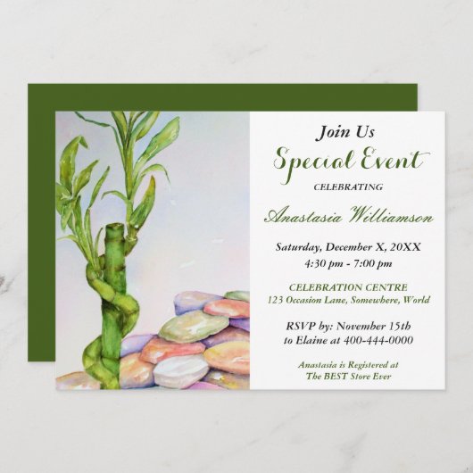 GEBEURTENIS VAN EEN GOEDE LUCK RETIREMENT PARTIJ KAART (Voorkant / Achterkant)