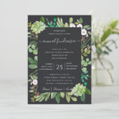 GEBEURTENIS VAN waterverf WREATH FOLIAGE CORPORATE Kaart (Staand voorkant)