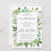 GEBEURTENIS VAN waterverf WREATH FOLIAGE CORPORATE Kaart (Voorkant)