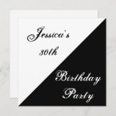 Gebeurtenis van zwarte en witte legant op verjaard kaart (Voorkant / Achterkant)
