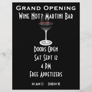  gebeurtenis voor grote opening flyer