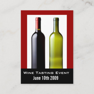 Gebeurtenis voor het testen van wijn Mini Invite C Informatiekaartje