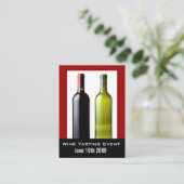 Gebeurtenis voor het testen van wijn Mini Invite C Informatiekaartje (Staand voorkant)