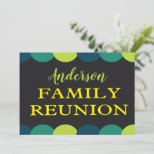 Gebeurtenis voor moderne familiereünie aankondiging (Staand voorkant)