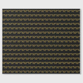 Gebeurtenis zwart, Faux Gold 32e (32e) Cadeaupapier (Vlak)