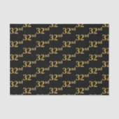 Gebeurtenis zwart, Faux Gold 32e (32e) Tissuepapier (Voorkant)