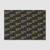 Gebeurtenis zwart, Faux Gold 37th (Zevende) Tissuepapier (Voorkant)