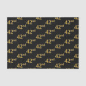 Gebeurtenis zwart, Faux Gold 42e (42e) Tissuepapier (Voorkant)