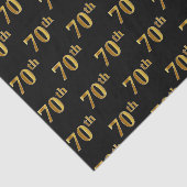 Gebeurtenis zwart, Faux Gold 70th (zeventigste) Tissuepapier (Detail)