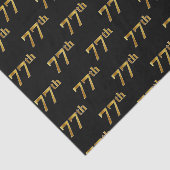 Gebeurtenis zwart, Faux Gold 77th (Zeventig-Zevend Tissuepapier (Detail)