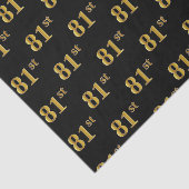 Gebeurtenis zwart, Faux Gold 81st (achttig-eerste) Tissuepapier (Detail)