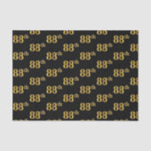 Gebeurtenis zwart, Faux Gold 88th (achtentwintig) Tissuepapier (Voorkant)