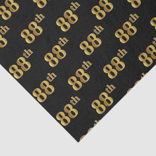 Gebeurtenis zwart, Faux Gold 88th (achtentwintig) Tissuepapier (Detail)