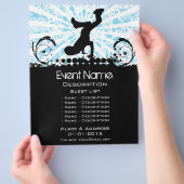 Gebeurtenisaanbieding afbreken flyer (Hand)